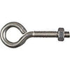 Eye Bolts, Stainless Steel, 1/4 x 2.5-In.