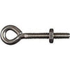 Eye Bolt With Hex Nut, Stainless Steel, 3/16 x 2-In.