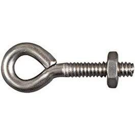 Eye Bolts, Stainless Steel, 3/16 x 1.5-In.