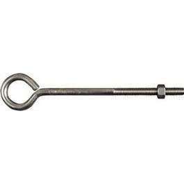 Eye Bolts, Stainless Steel, 3/8 x 8-In.