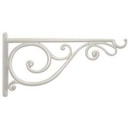 14-In. White Victorian Scroll Hanging Plant Bracket
