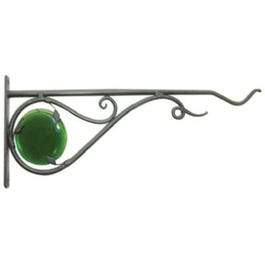 15-In. Black Stained Glass Hanging Plant Bracket