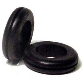 6-Pk. 1/4-In. I.D. Flexible Black Vinyl Hole Grommet