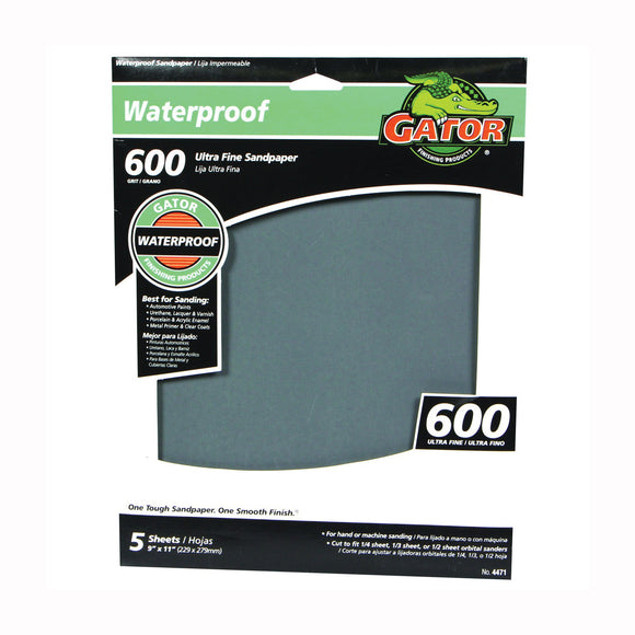Gator waterproof sanding sheets  600 Grit