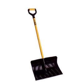 20-In. Industrial-Grade Poly Shovel/Pusher, Cushion D-Grip Handle