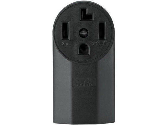 Eaton Cooper Wiring Power Device Receptacle 30A, 125/250V  Black
