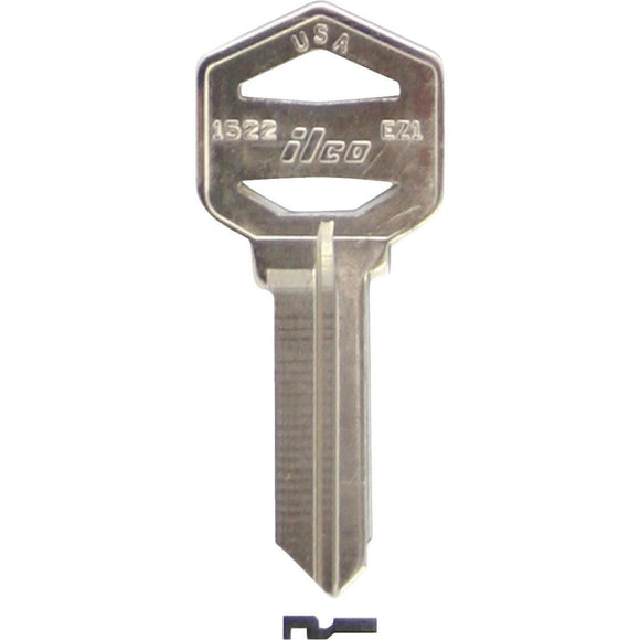 ILCO Kwikset Nickel Plated House Key, EZ1-KW1 (10-Pack)