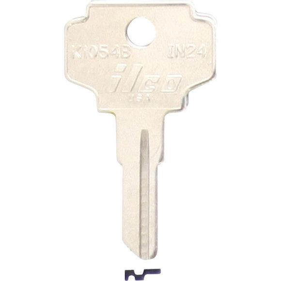ILCO Nickel Plated File Cabinet Key, IN24 (10-Pack)