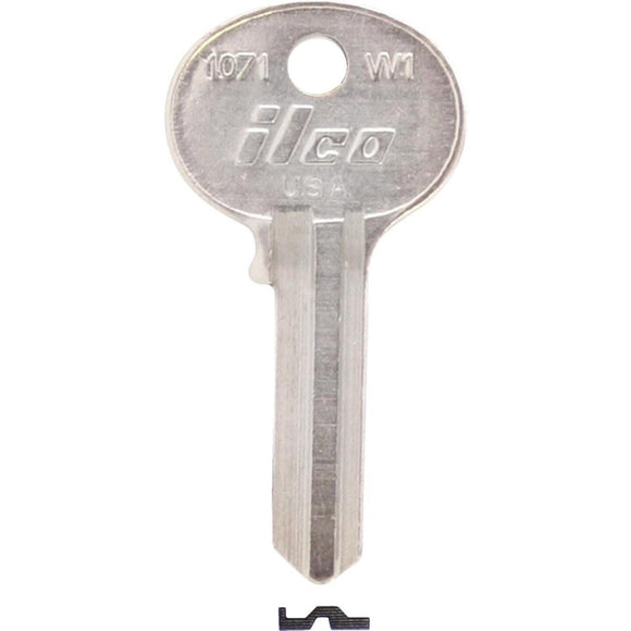 ILCO Wilson Nickel Plated Cam Lock Key, (10-Pack)