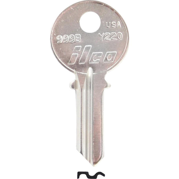 ILCO Yale Nickel Plated House Key, Y220 (10-Pack)