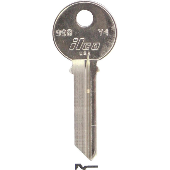 ILCO Yale Nickel Plated House Key, Y4 (10-Pack)
