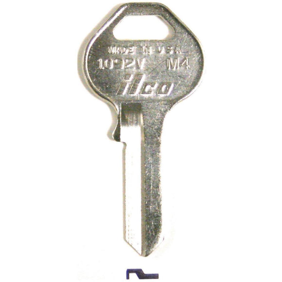 ILCO Master Nickel Plated Padlock Key, M4 (10-Pack)