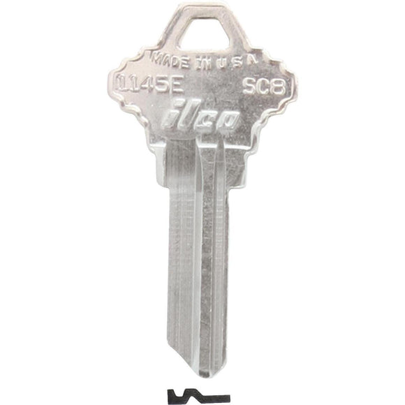 ILCO Schlage Nickel Plated House Key, SC8 (10-Pack)