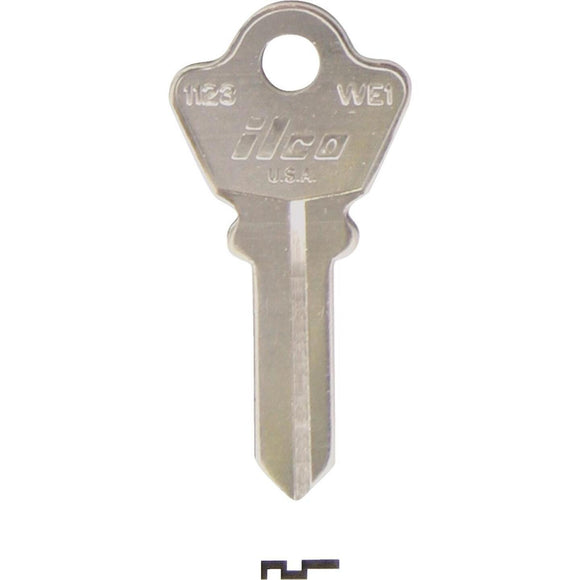 ILCO Welch Nickel Plated Cam Lock Key, (10-Pack)