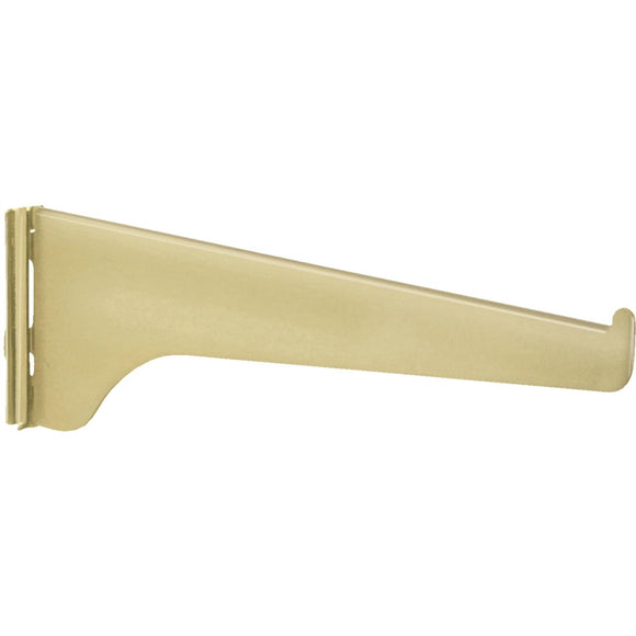 Knape & Vogt 180 Series 10 In. Brass Steel Regular-Duty Single-Slot Shelf Bracket