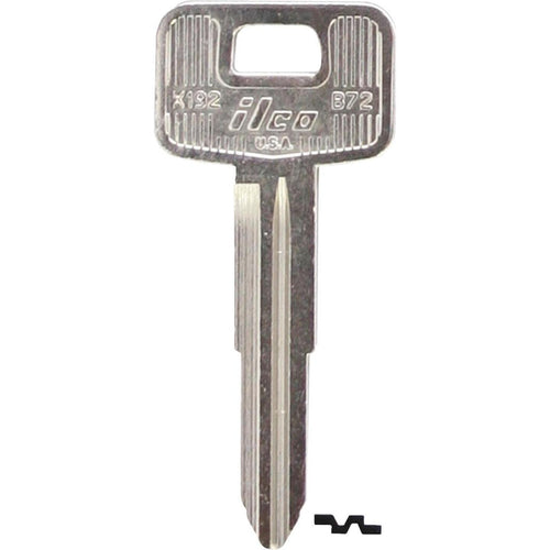 ILCO GM Nickel Plated Automotive Key, B72 (10-Pack)