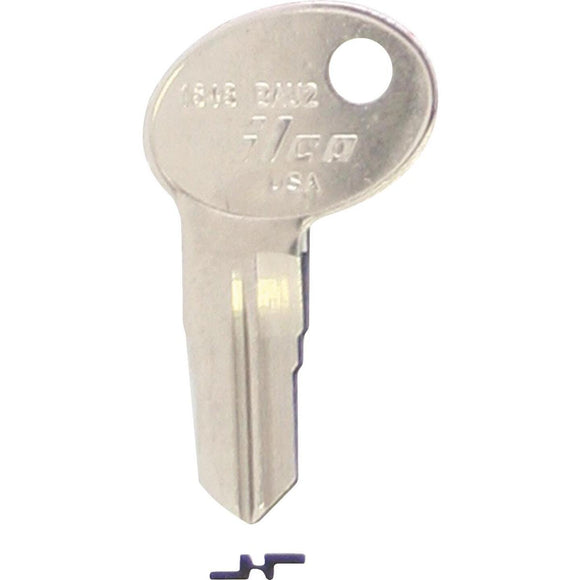 ILCO Bauer Nickel Plated File Cabinet Key, BAU2 (10-Pack)