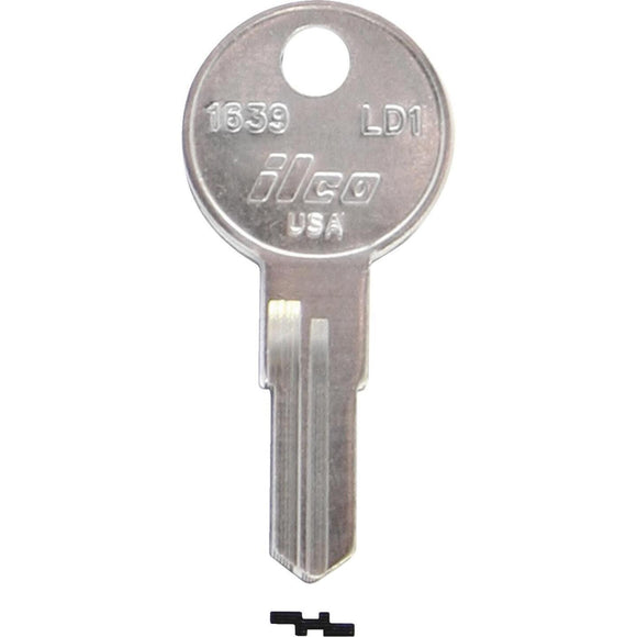 ILCO Larson Nickel Plated Storm Door Key, LD1 (10-Pack)