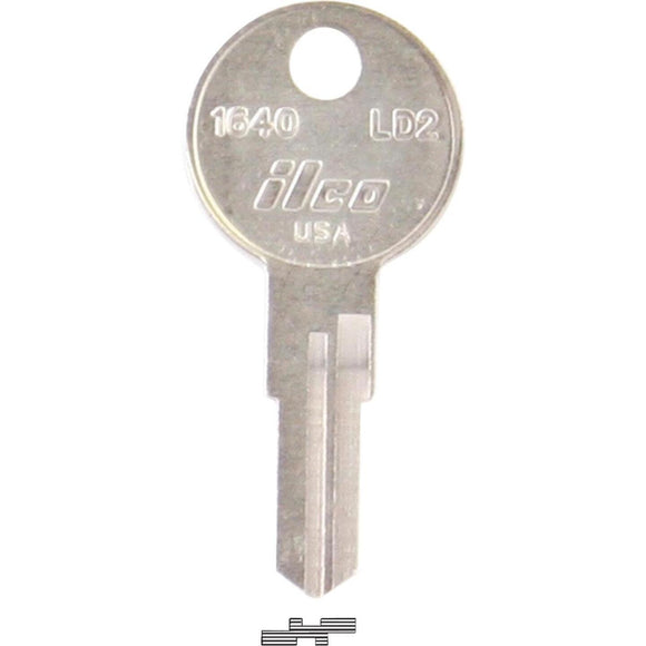 ILCO Larson Nickel Plated Storm Door Key, LD2 (10-Pack)