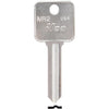 ILCO Rosseau Nickel Plated File Cabinet Key, MR2 (10-Pack)