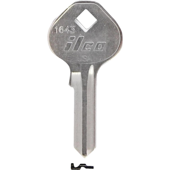 ILCO Mintcraft Nickel Plated Padlock Key, 1643 (10-Pack)