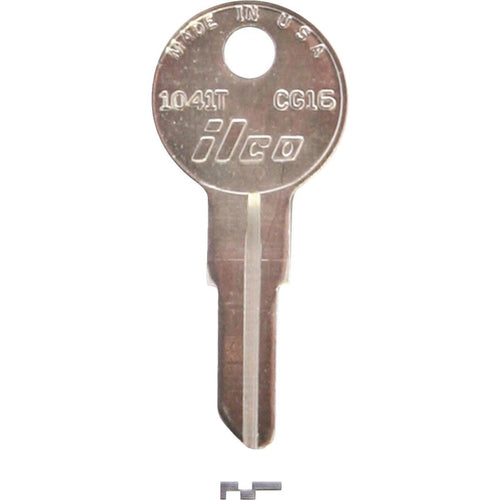 ILCO Chicago Nickel Plated Tractor Key, (10-Pack)