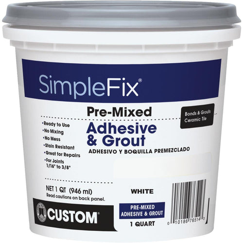 Custom Building Products Simplefix Quart Bright White Sanded Tile Grout