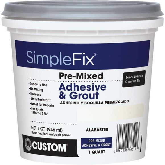 Custom Building Products Simplefix Quart Alabaster Sanded Tile Grout