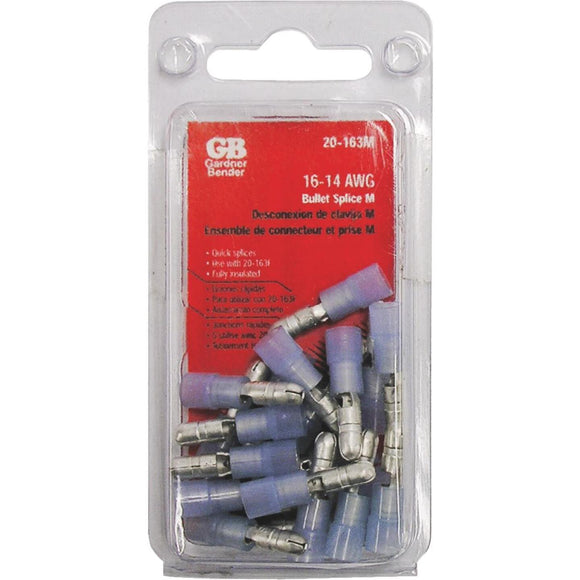 Gardner Bender 16 to 14 AWG Male Fully-Insulated Bullet Connector (20-Pack)