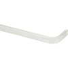 Kenney 28 In. To 48 In. 1 In. Single Curtain Rod, White