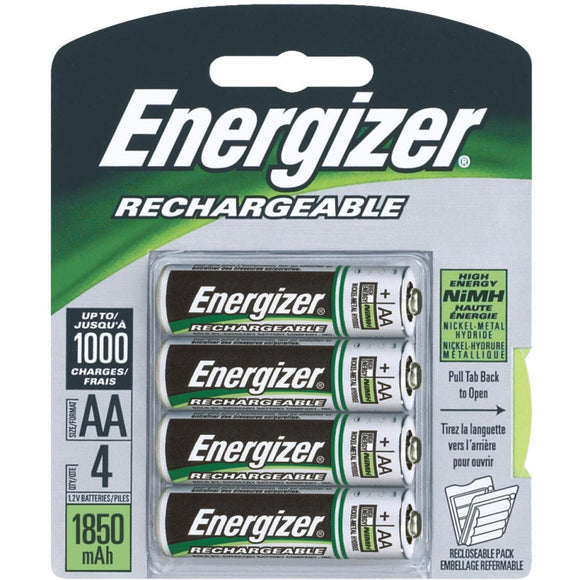 Energizer Recharge AA NiMH Rechargeable Battery (4-Pack)